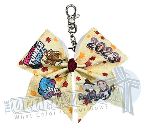 9 Panel Special Event Bows | Rock, Tumble and Roll Cheer Competition | Raleigh, NC | November 2023 | Event Keychain Bow