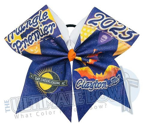 All Day Cheer - Triangle Premier Big Glitter Cheer Bow - October 2023