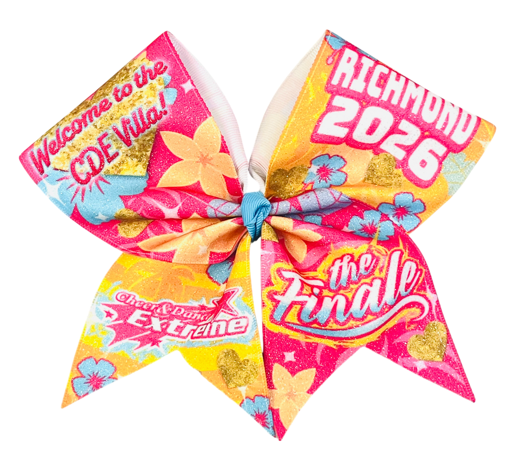 CDE - The Finale Big Glitter Cheer Bow - April 2026