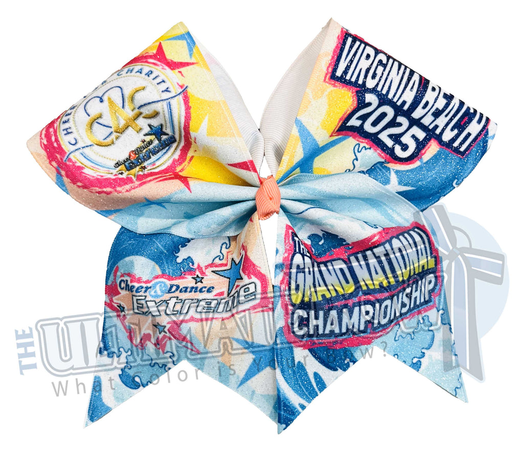 CDE Grand National | Cheer 4 Charity | C4C Glitter Big Bow | Glitter Event Bow | March 2025