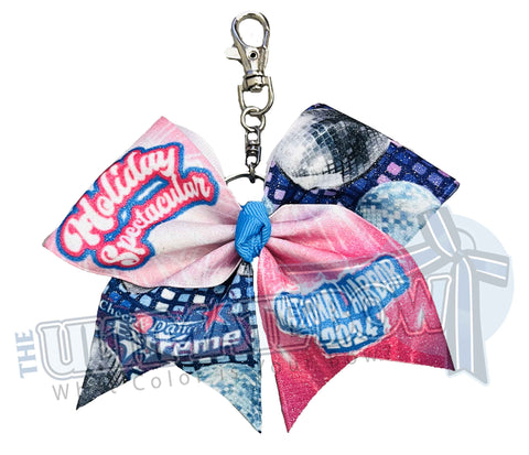 CDE - Holiday Spectacular Keychain Cheer Bow - December 2024