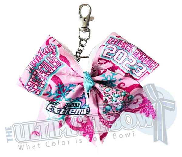 CDE - Holiday Spectacular Keychain Cheer Bow - December 2023