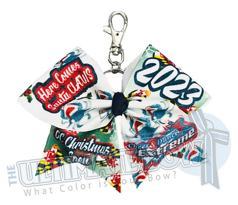CDE - Ocean City Christmas Open Keychain Cheer Bow - December 2023