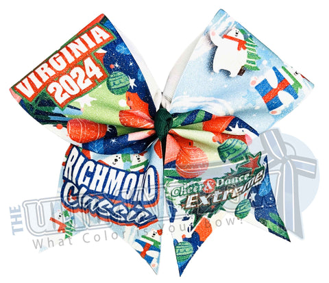 CDE - Richmond Classic 2024 Big Glitter Cheer Bow