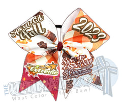 CDE Spirit of Fall Cheer Bow | Fall Cheer Bow | Thanksgiving Cheer Bow | November 2023