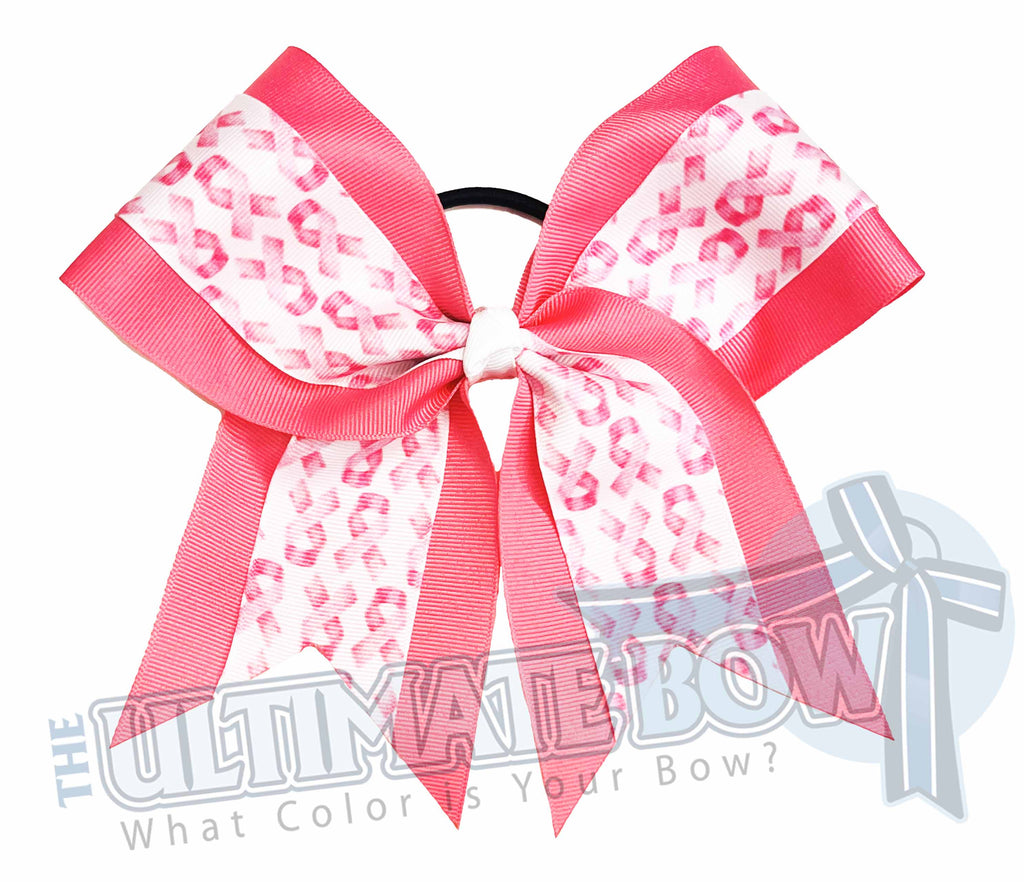 Breast Cancer Awareness Cheer Bow