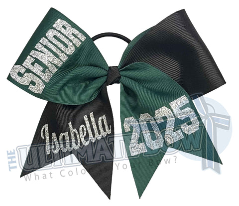 Class of Senior Tick Tock Cheer Bow | Class of 2025 Cheer Bow | Graduation Cheer Bow