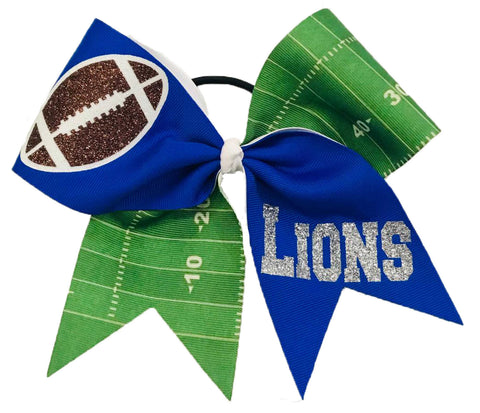 First and Goal Football Cheer Bow | High School Hair Bow