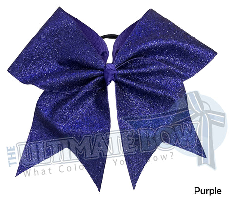 Full On Glitter Cheer Bow | Purple Cheer Bow | Purple Glitter | Purple Glitter Cheer Bow