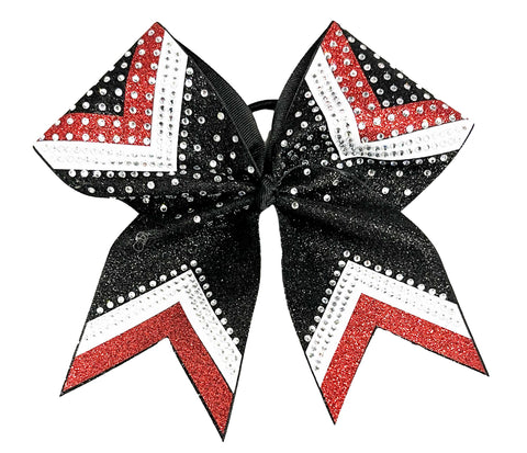 Gladiator Glitter and Rhinestone Cheer Bow | Competition Cheerleading Hair Bow