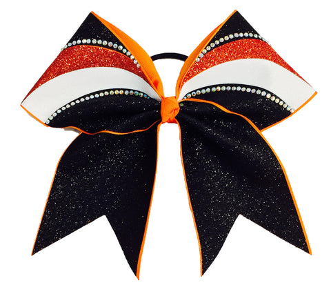 Rhinestone Glitter Arch - Cheer Bow | Rhinestone Competition Cheer Bow
