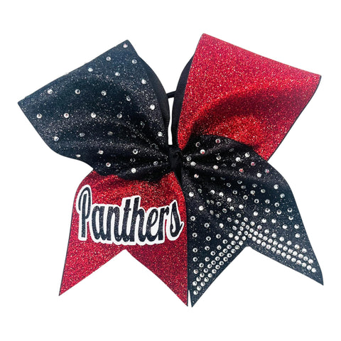 Glitter Squad Cheer Bow | Custom Personalized Cheerleading Hair Bow