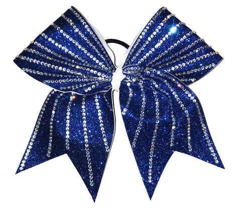 Glitter Sunrays Cheer Bow | Rhinestone Glitter Cheer Bow