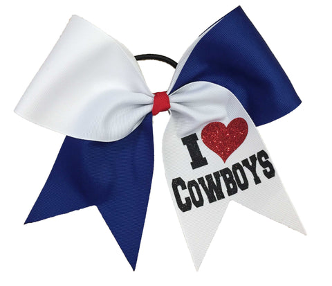 I Love My Mascot Cheer Bow | Custom Cheer Hair Accessories