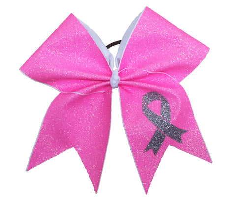 I Will Survive - Full Glitter - Breast Cancer Awareness Bow