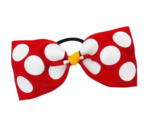 Just Loops - Glitter Polka Dots Tailless Cheer Bow | Orlando Cheer Bow
