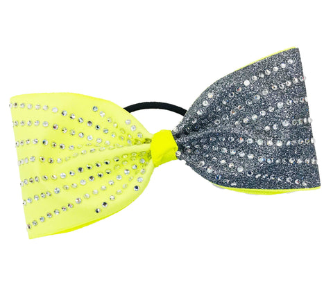 Just Loops - Tick Tock Rays Tailless Cheer Bows | Cheer Bow | Glitter | Rhinestones