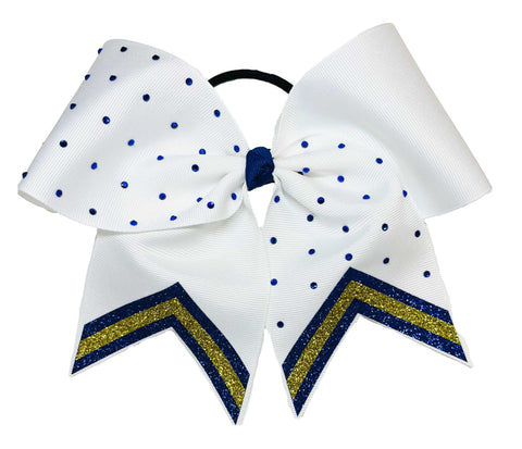 Leader of the Pack Glitter V Cheer Bow | Cheerleading Hair Bow