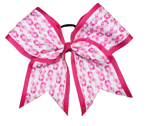 PINK Out Cheer Bow - Breast Cancer Awareness Cheer Bow
