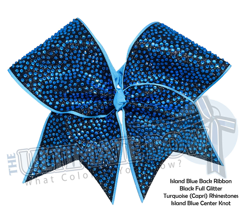 Full Glitter Rhinestone Penthouse Cheer Bow
