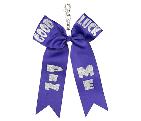 Good Luck Pin Me Keychain Bow | Cheer Pin Bow Keeper Key Chain