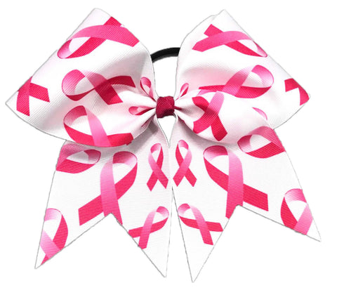 Pink Ribbon Madness Cheer Bow - Breast Cancer Cheer Bow