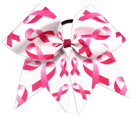 Pink Ribbon Madness Cheer Bow - Breast Cancer Cheer Bow