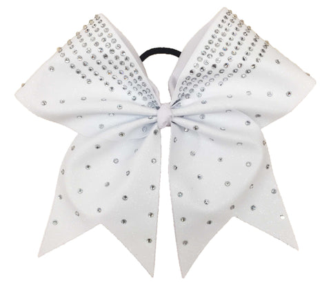 Superior Glitter Rhinestone Edge Cheer Bow | Rhinestone Cheer Bow