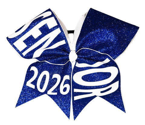 Senior Glitter - Class of 2026 | Senior Cheer Bow | Graduation Bow