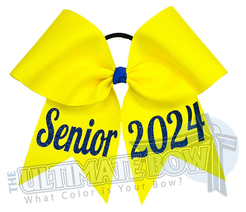 Senior Year Cheer Bow | Cheerleading Hair Bow | Senior Bow | Class of 2024
