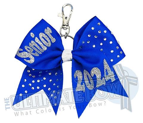 The Ultimate Bow - Rhinestone Ombre Key Chain Bow Cheerleading Accessory
