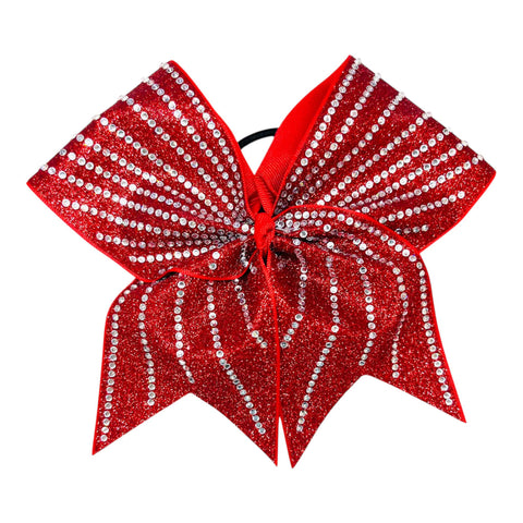 Glitter Sunrays Cheer Bow | Rhinestone Glitter Cheer Bow