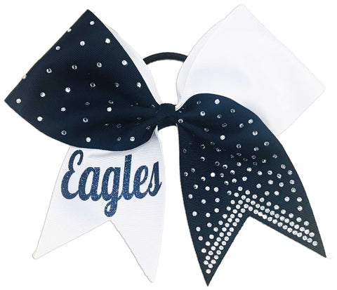 Superior Rhinestone Lineup Cheer Bow | Softball Bow
