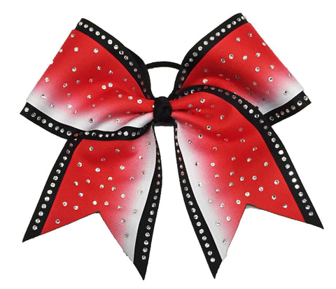 Superior Rhinestone Ombre Shimmer Cheer Bow