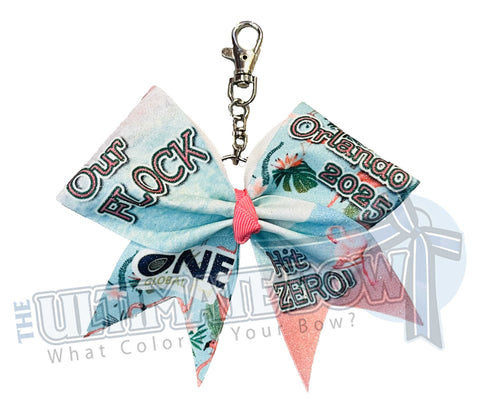 The ONE - Our Flock Hit Zero Glitter Key Chain Cheer Bow - Oralndo 2025