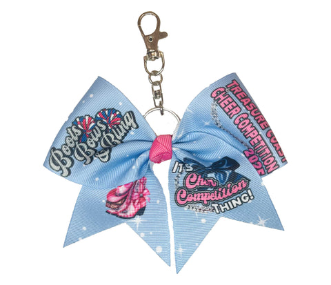 Treasure Coast Locals Pop Warner - 2025 - Boots Bows and Bling Special Event Key Chain Bow