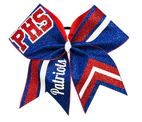 Varsity Ambition Glitter Cheer Bow | Cheerleading Hair Bow | High School Cheer Bow