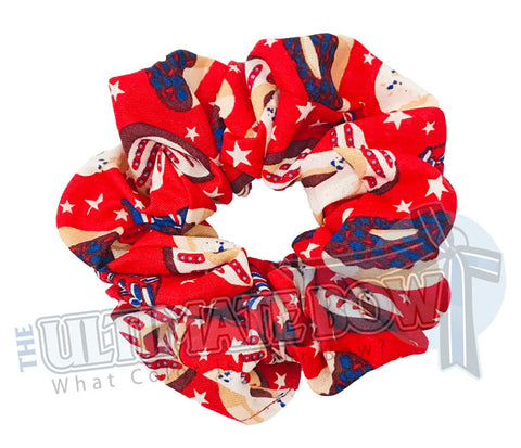 All American Donut Scrunchies | Red White and Blue Scrunchies | Summer Camp Scrunchies