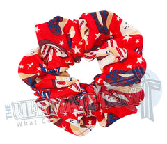 All American Donut Scrunchies | Patriotic Scrunchies | Donut Scrunchies | Red White and Blue Scrunchies