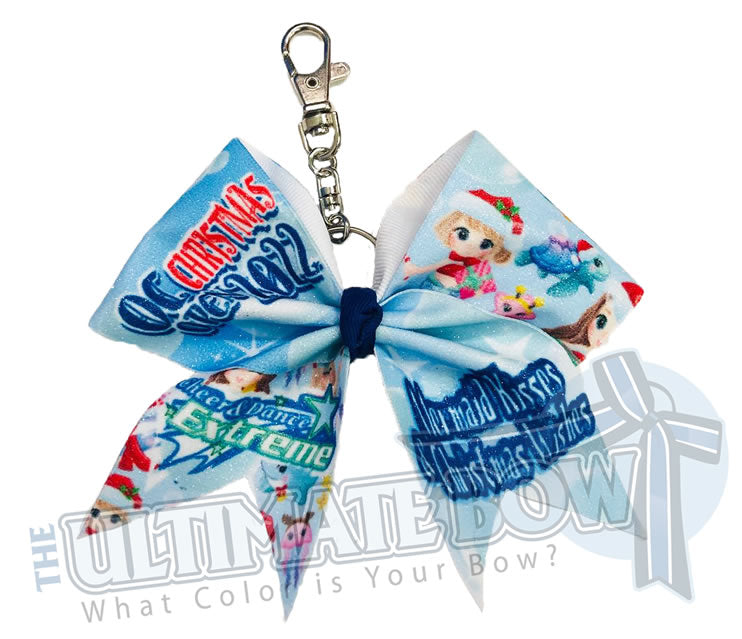 Cheer and Dance Extreme Ocean City Christmas Open | OC Christmas Open Keychain Bow | Special Event Keychain Bow