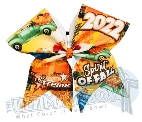 CDE - Spirit of Fall Big Glitter Cheer Bow - November 2022