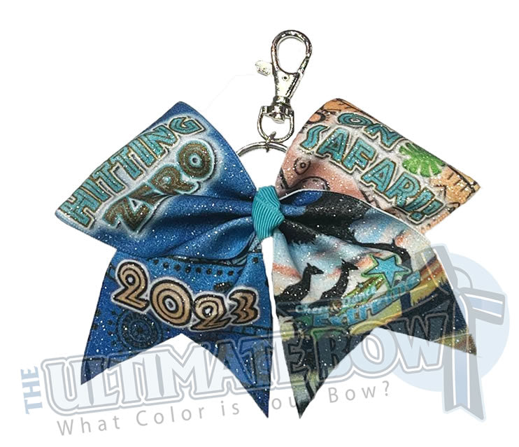 CDE - Rumble in the Jungle Keychain Glitter Cheer Bow - January 2023