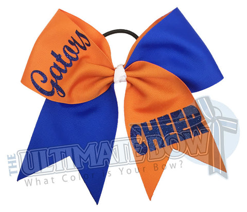 custom monogrammed team glitter and easyweed nonglitter personalized cheer  bow