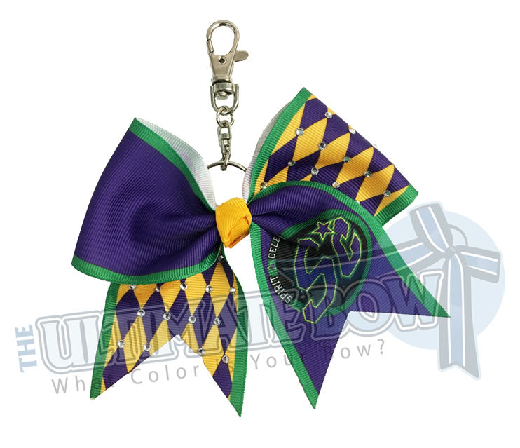Spirit-Celebration-Special-Events-Varsity-Cheer-Key-Chain-Rhinestones-Keychain