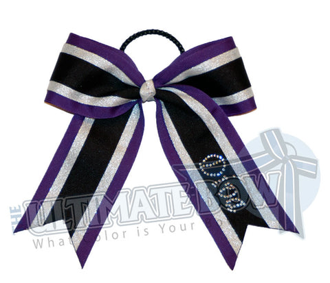 Diva-bling-cheer-bow-black-silver-purple-rhinestone