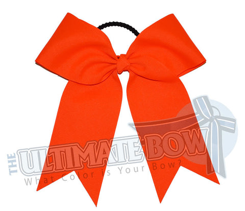 Essentials-basic-plain-neon-orange-cheer-bow