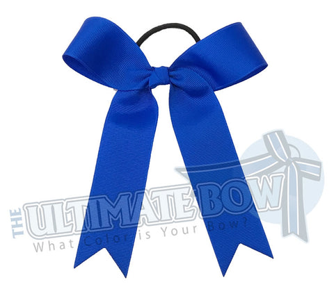 College Cheer Bows | Collegiate Cheer Bows | Plain Ribbon Cheer Bows | Electric Blue Cheer Bows