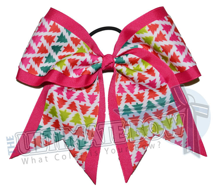 festive-trendy-Christmas-trees-cheer-bow-shocking-pink-holiday
