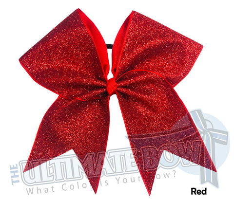 Full On Glitter Cheer Bow | Red Cheer Bow | Glitter Cheer Bow | Red Glitter