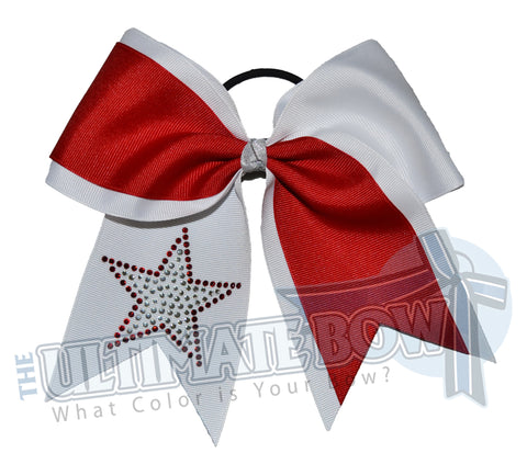game-on-rhinestone-star-grosgrain-ribbon-texas-sized-cheer-bow-patriotic-bow-softball-red-white